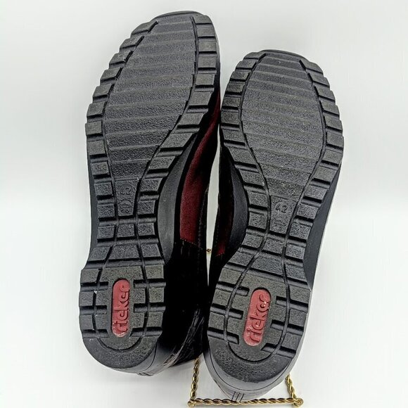 Rieker Chelsea Burgundy Red Leather Ankle Boots - EU42 - Picture 7 of 9